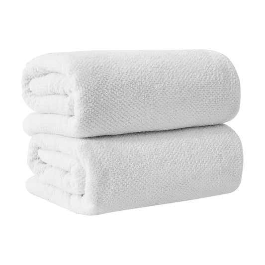 Great Bay Home 100% Cotton Oversized 2 Pack 68x35 Extra Large Towel Set - Absorbent, Quick-Drying, Durable Oversized