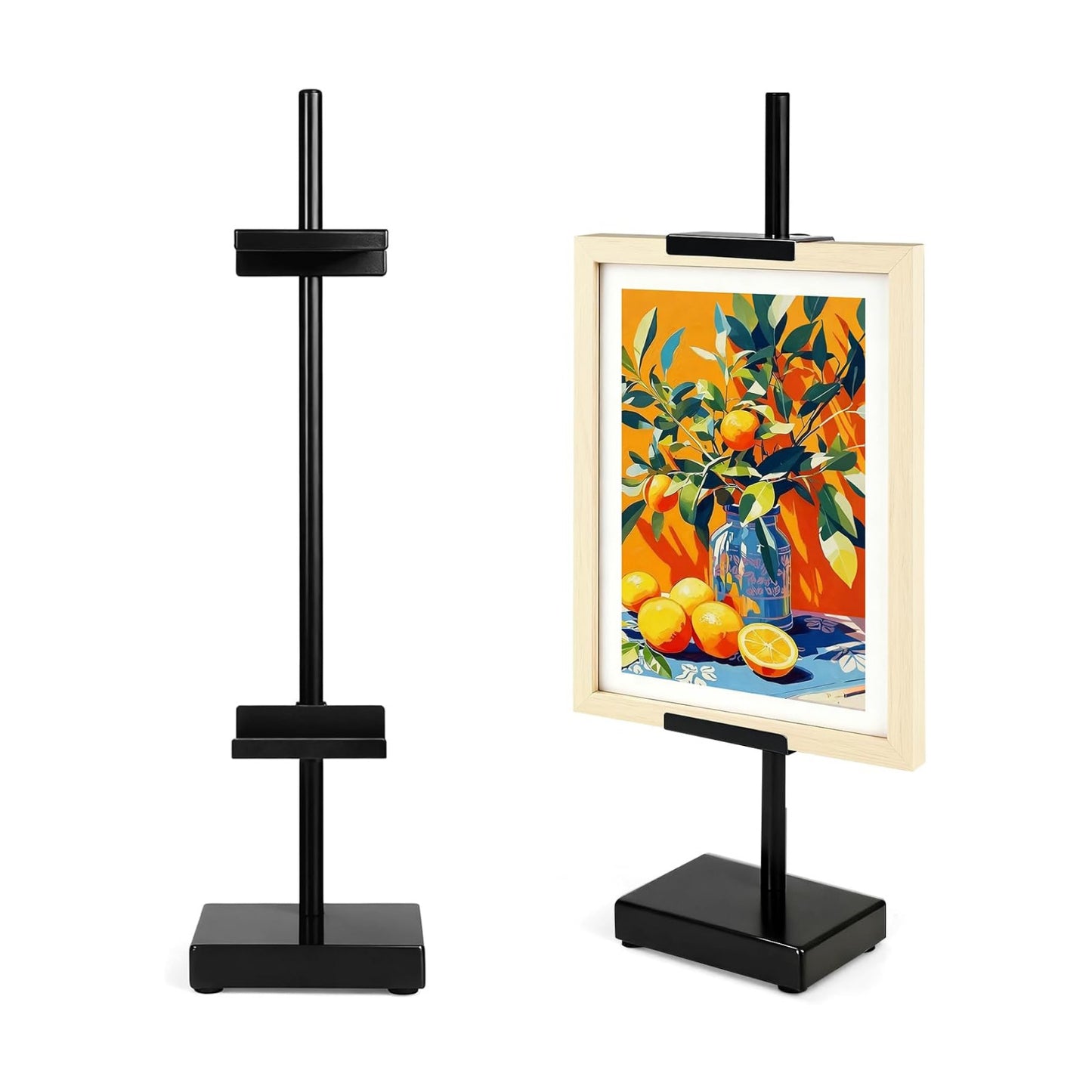 Metal Picture Frame Holder Stand Table / Black
