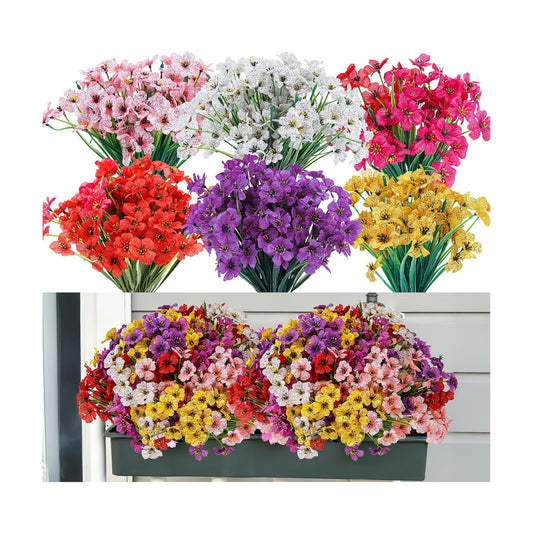 Artificial Plants / 24 Bundles Artificial Flowers