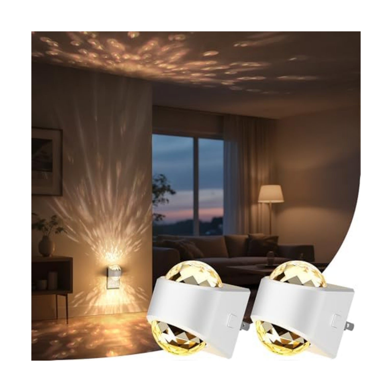 Briignite Night Light,Night Lights Plug into Wall,LED Projector Night Light