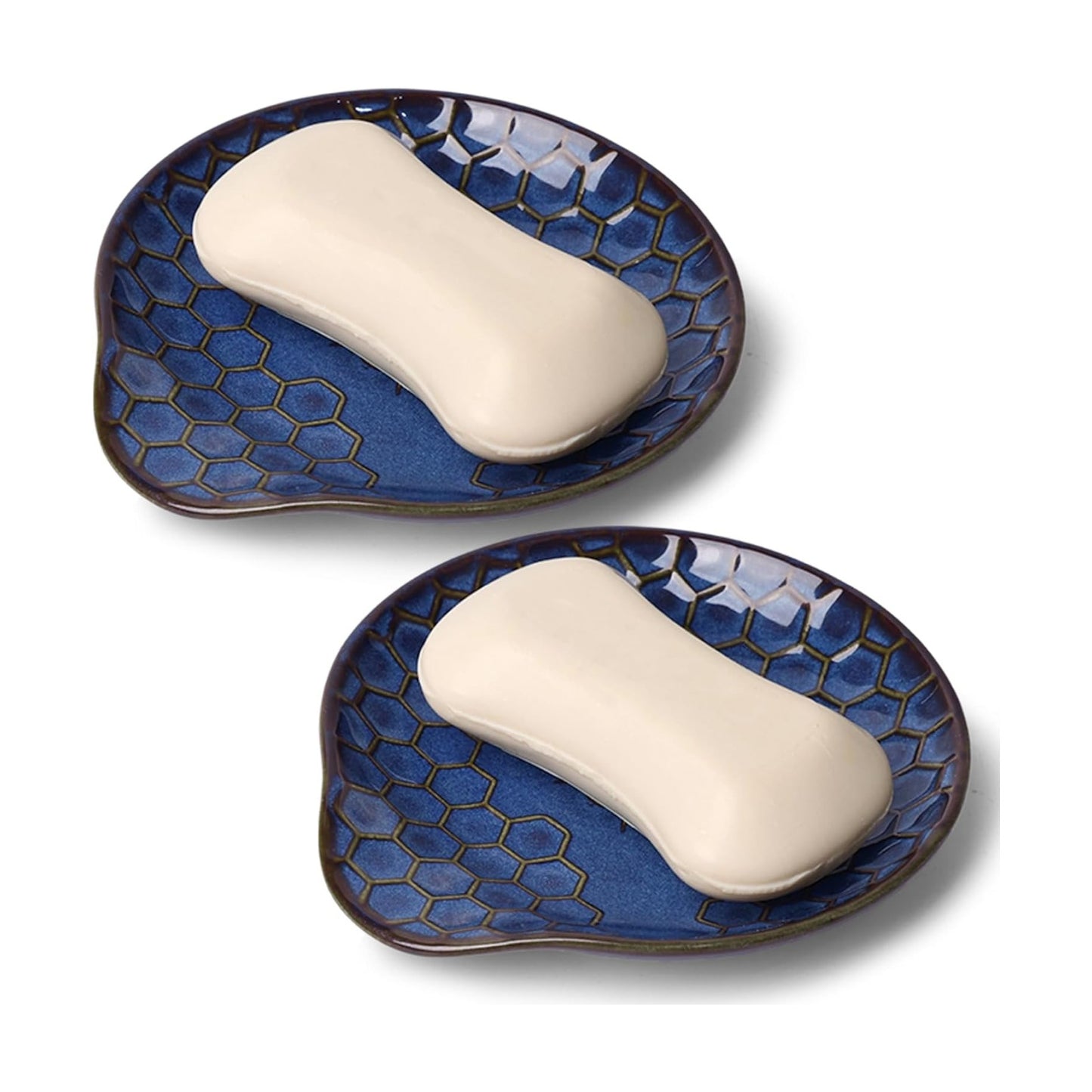 Soap Holder / Soap Saver Tray / Vintage Blue / Set of 2