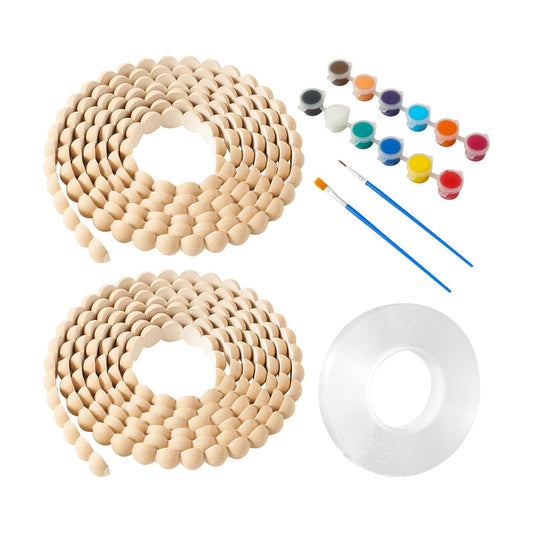 2 Rolls Flexible Molding Trim Peel and Stick- Color Wall Trim / Wood / 13 Inch