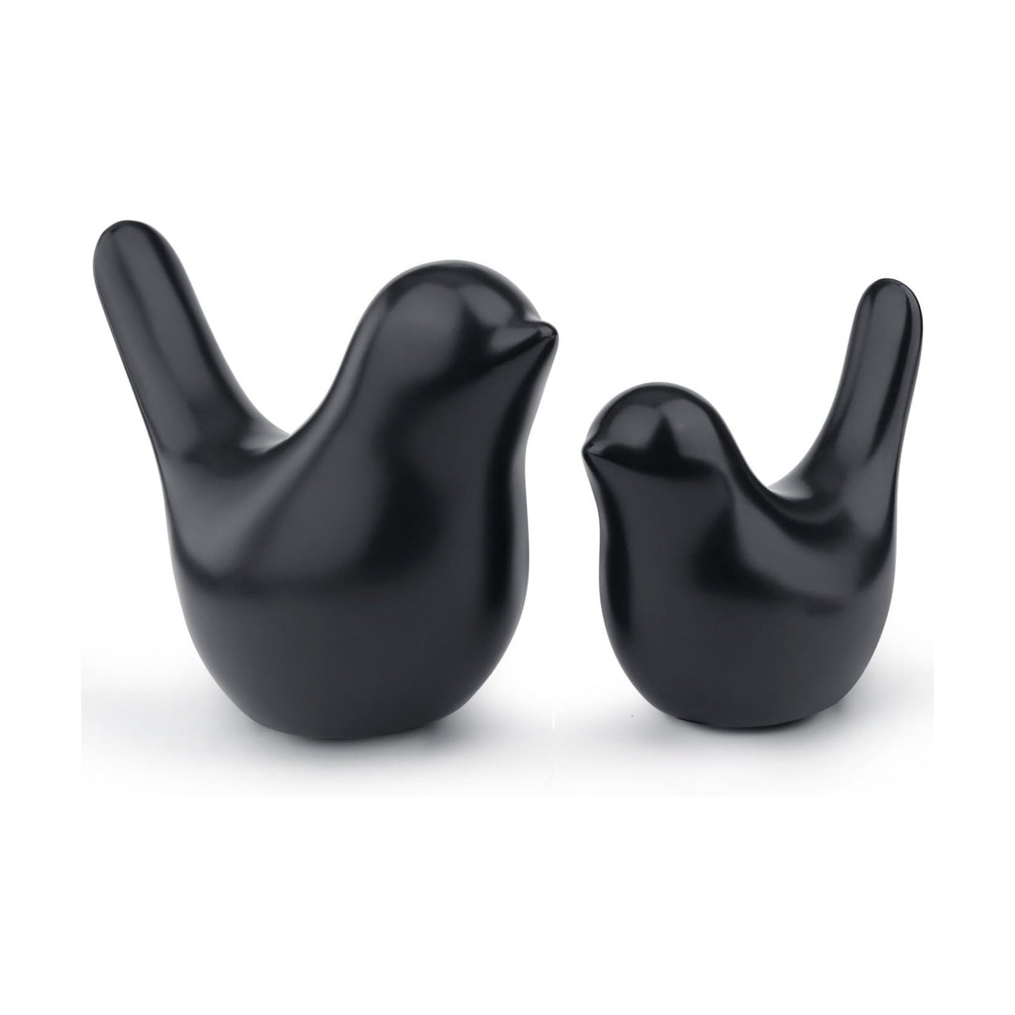 Small Birds Statues Modern Style Home Decor Birds Small Animal Sculpture / Black