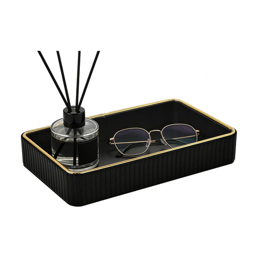PU Leather Valet Tray / Black