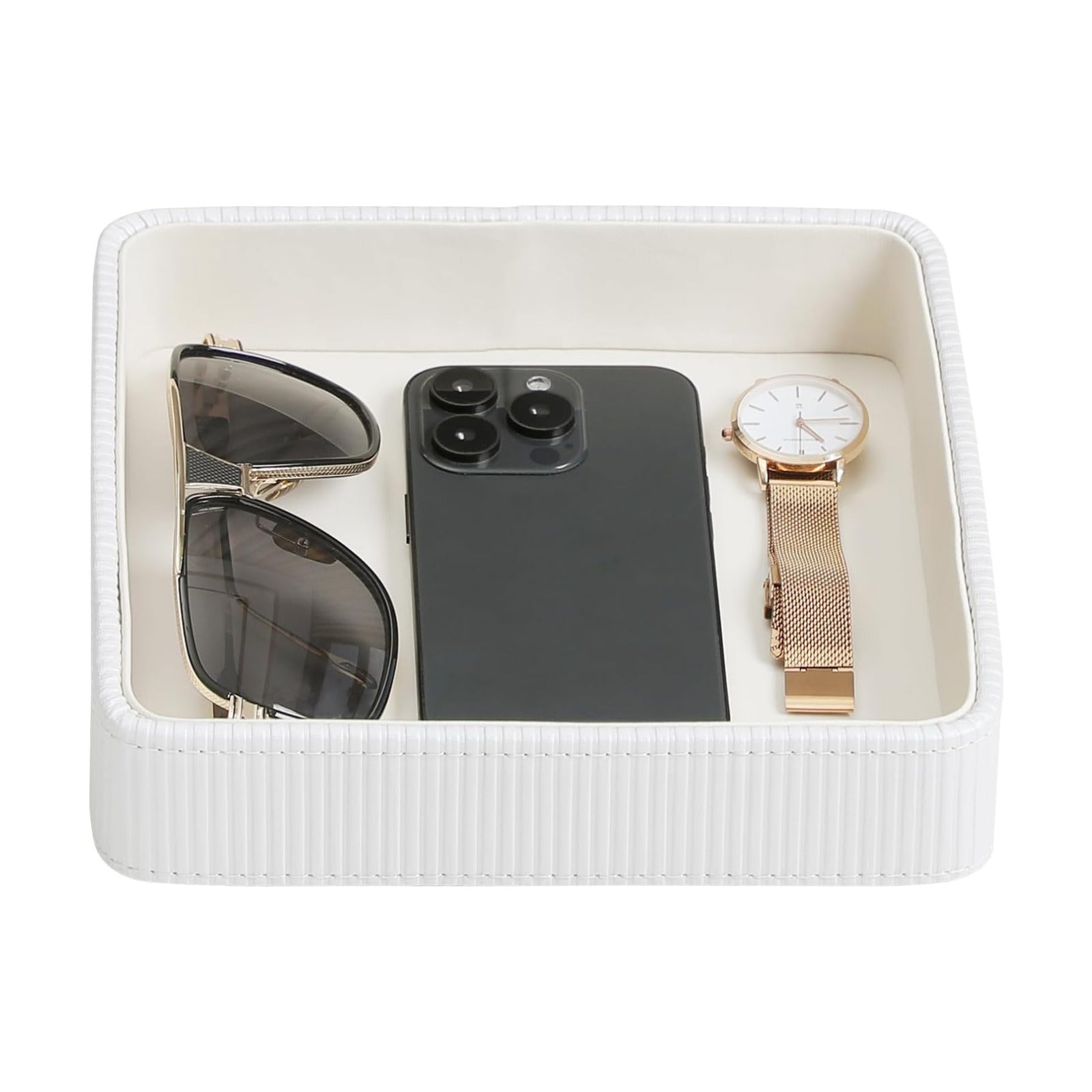 Small Valet Tray / Cream / 8 x 8