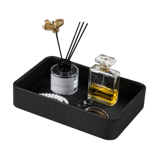 Modern Nightstand Organizer Bedside Desktop Storage for Womens and Men / Black