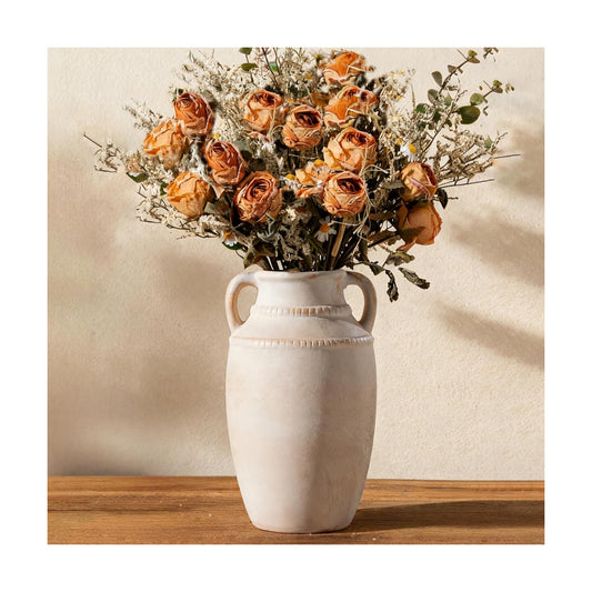 Ceramic Vase / Modern Boho Home Decor / Beige / 10.5 Inch