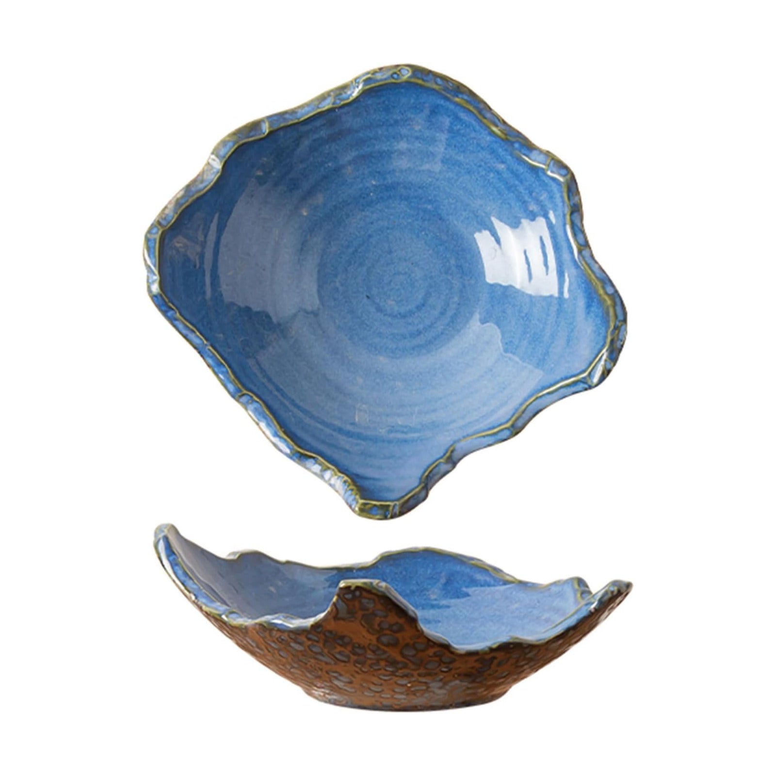 8" Small Ceramic Decorative Bowl 1 Pice / Blue