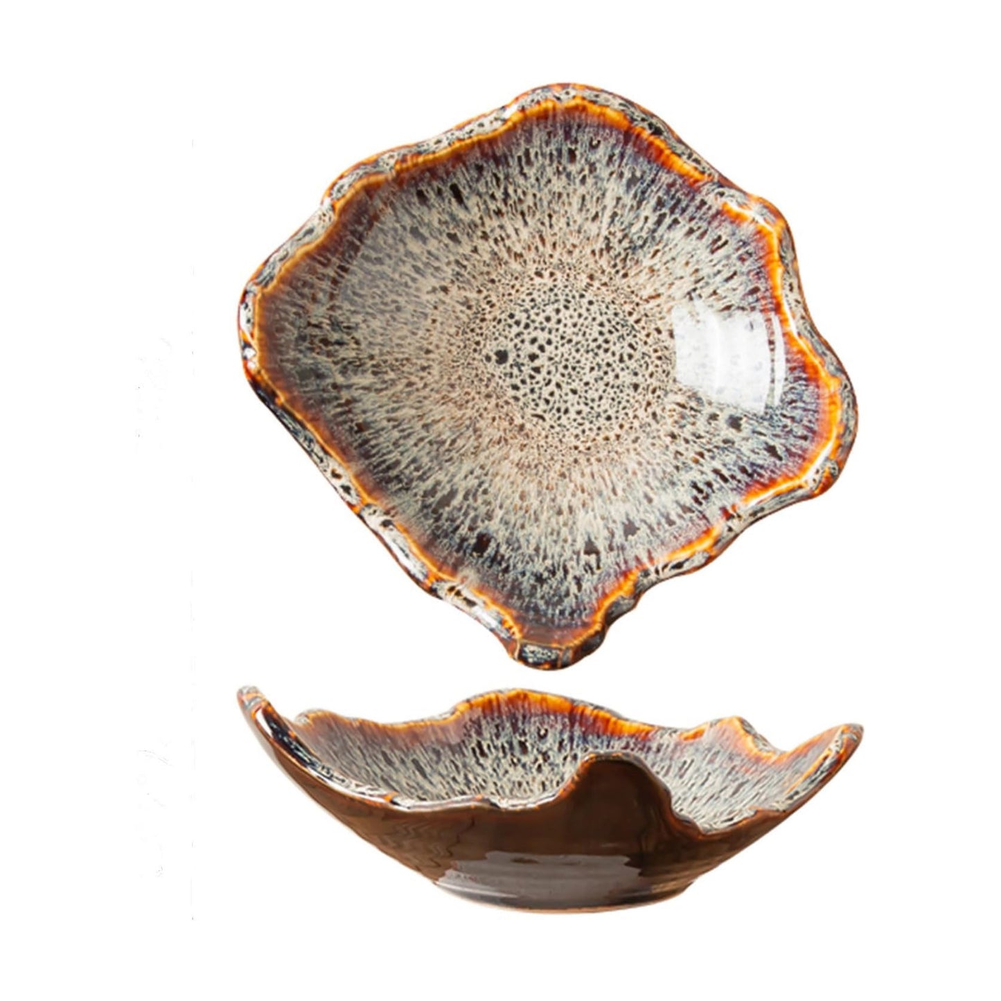 8" Small Ceramic Decorative Bowl 1 Pice / Reactive Glaze