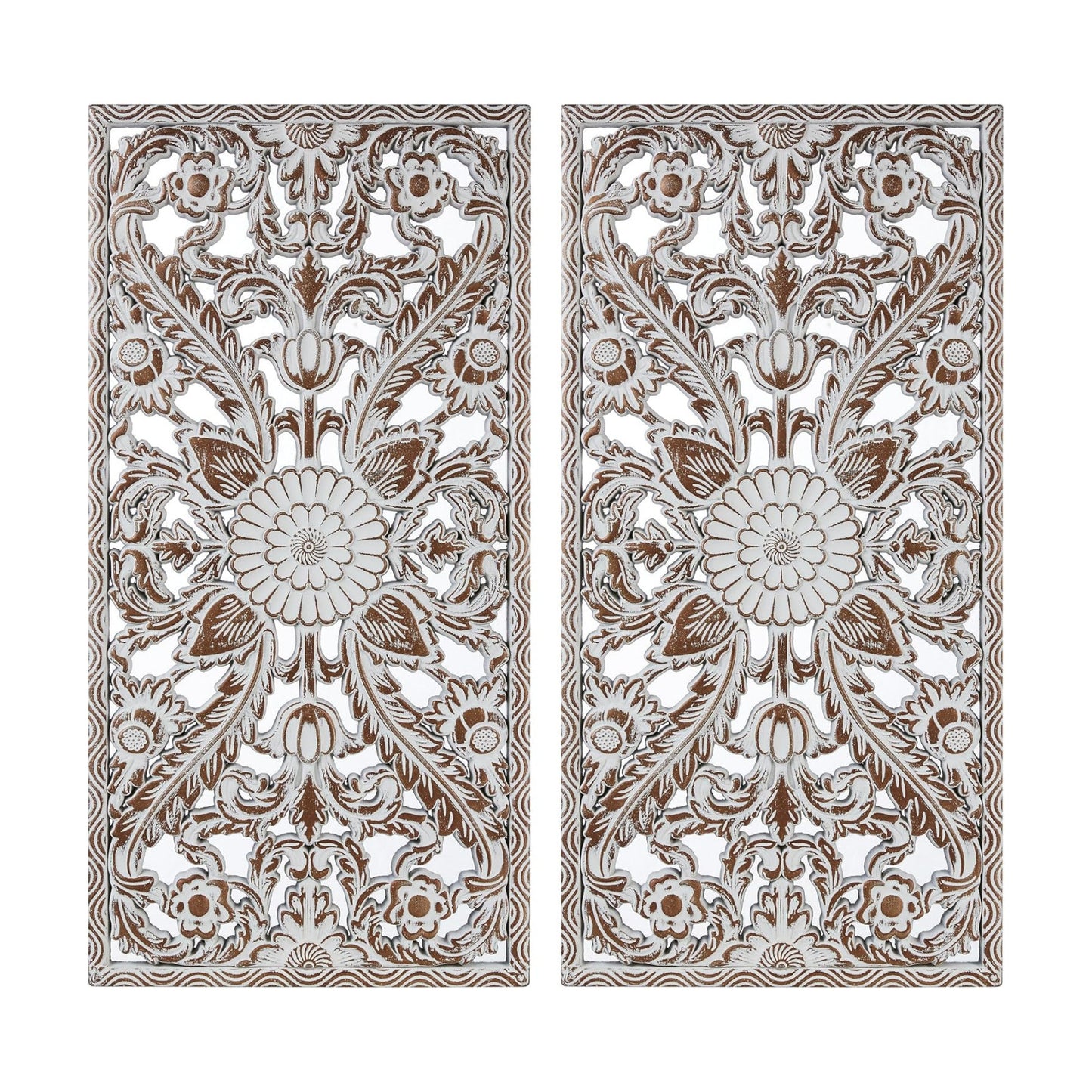 Botanical Panel / Home Accent Modern Kitchen Dining Decoration / Antique Brown / 31.5"L x 15.8"W