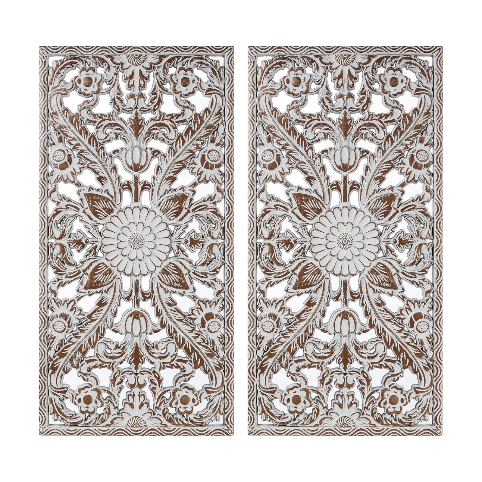 Botanical Panel / Home Accent Modern Kitchen Dining Decoration / Antique Brown / 31.5"L x 15.8"W