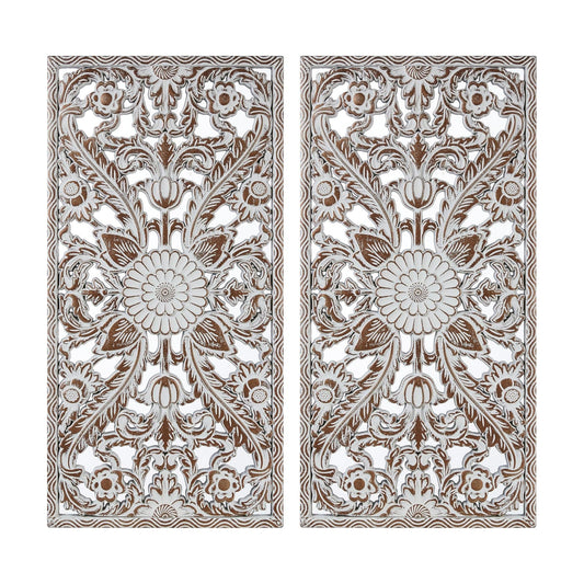 Botanical Panel / Home Accent Modern Kitchen Dining Decoration / Antique Brown / 31.5"L x 15.8"W