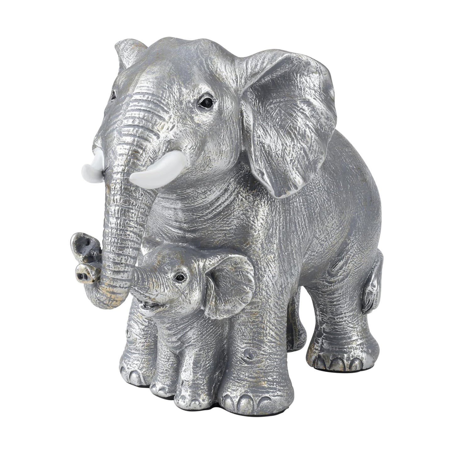 Elephant Decor Figurine Elephants Statue Decor / Silver