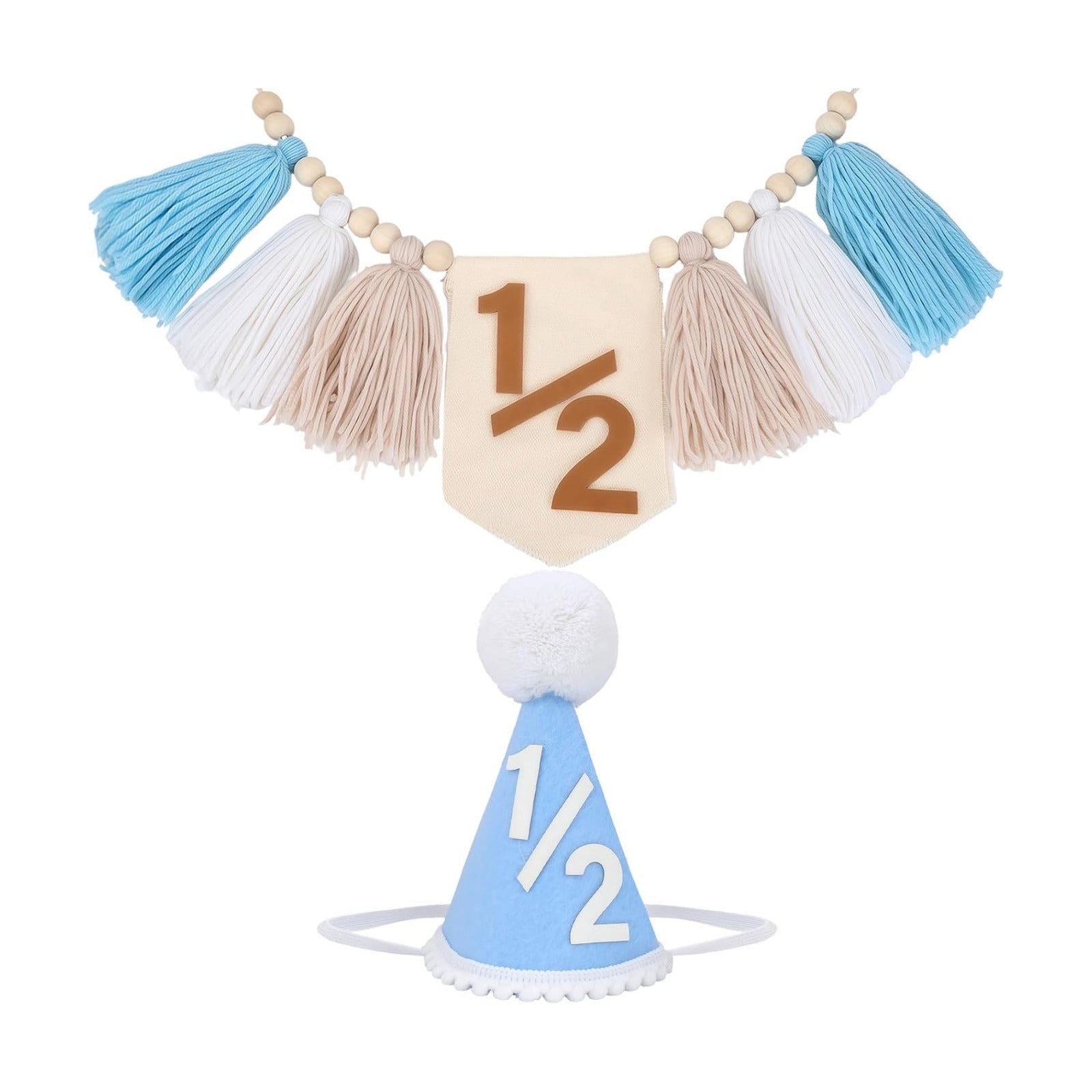 1/2 High Chair Banner / Blue