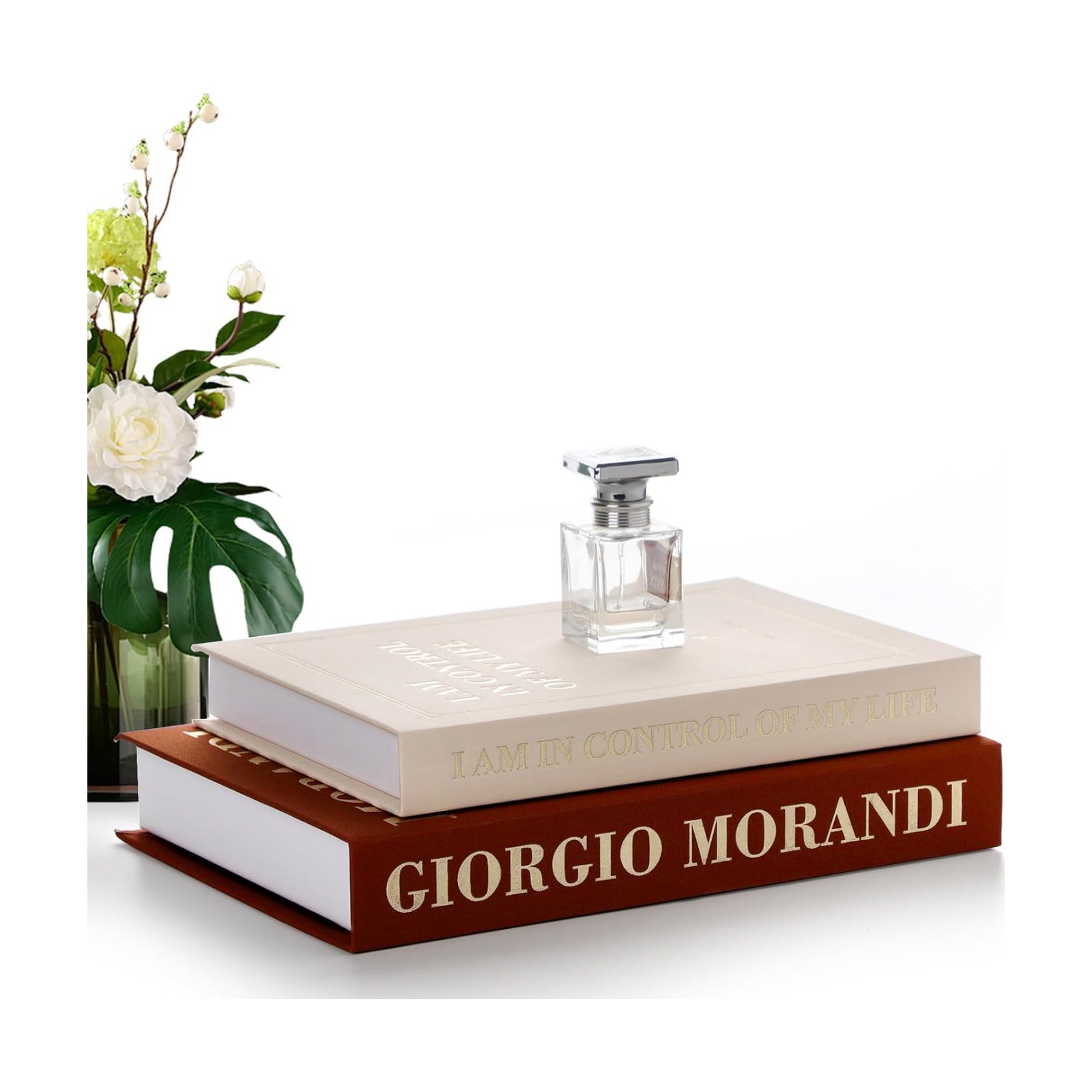 Modern Faux Decor Book for Decoration / Brown-beige