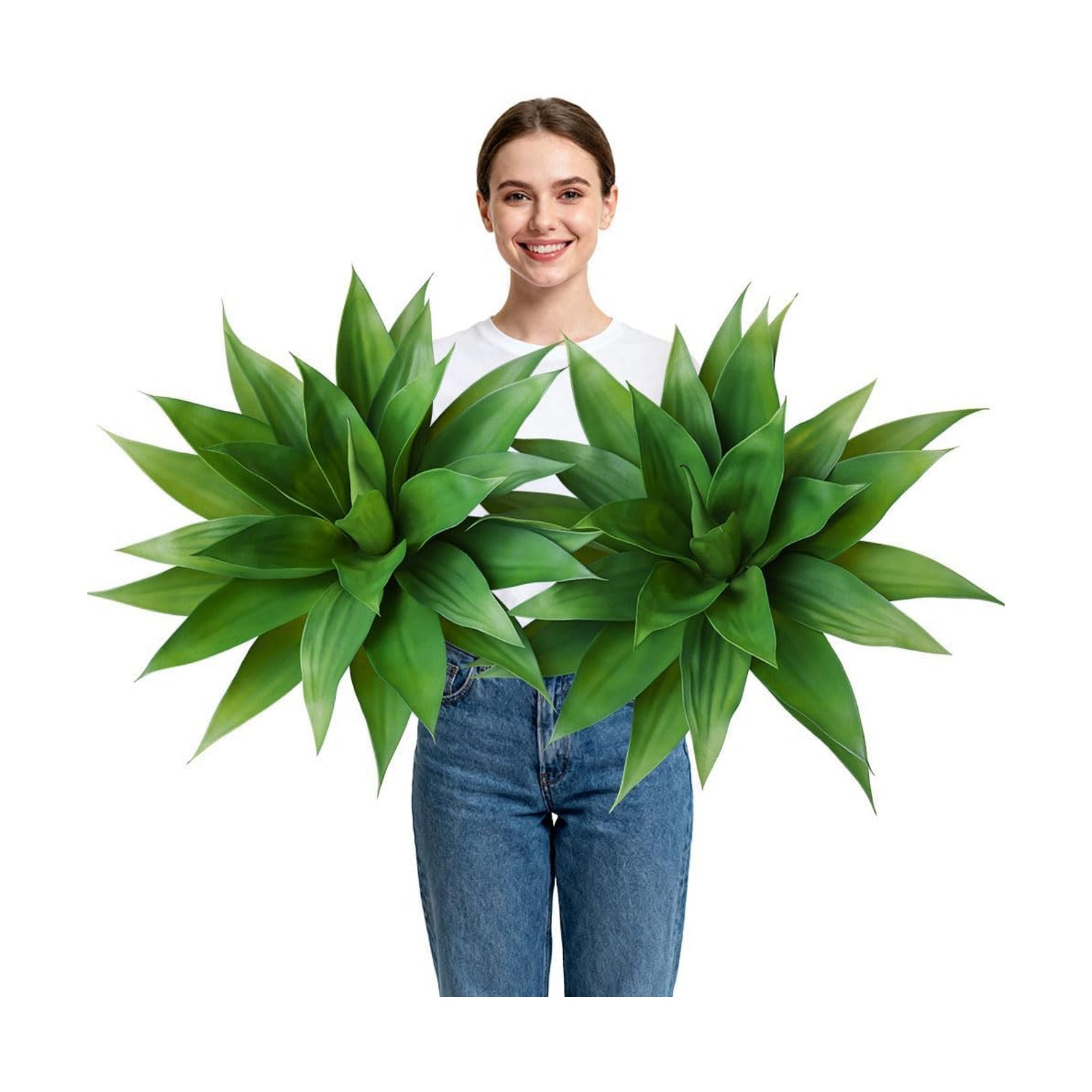 Artificial Agave Plant / 28in / Green / Set of 2