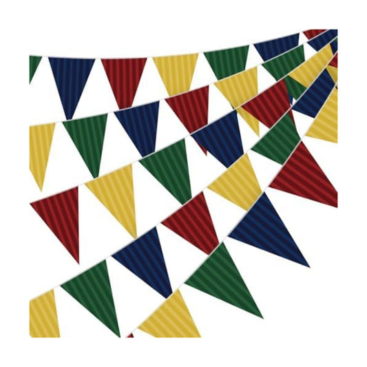 Jetec 5 Pcs 49 Ft Wizard Party Banner Garland Wizard Colorful Triangle Flag