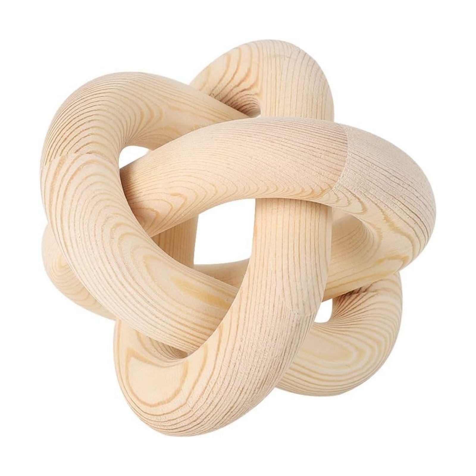 Wood Knot Chain Link Decor / Natural