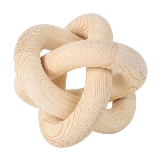 Wood Knot Chain Link Decor / Natural