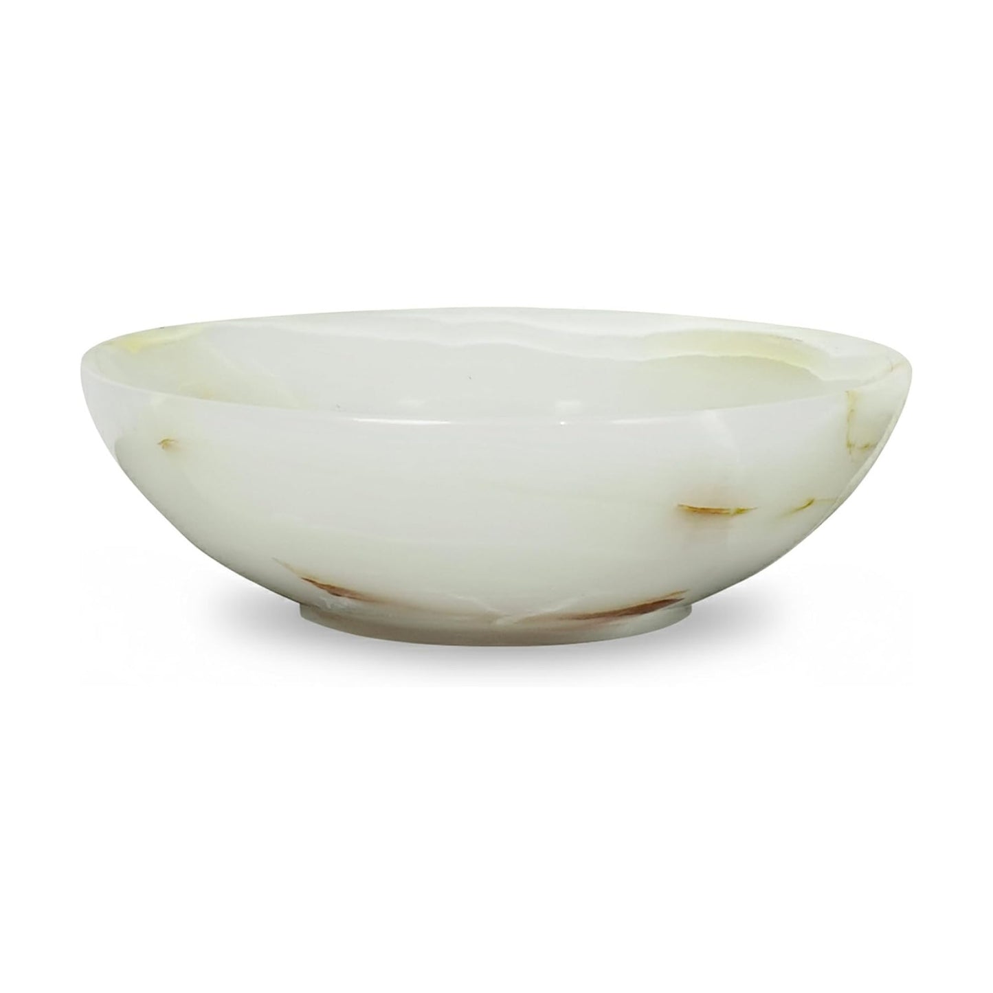 Vanity Organizer / Marble Ring Jewelry Dish Tray / Onyx White - 6" Inch