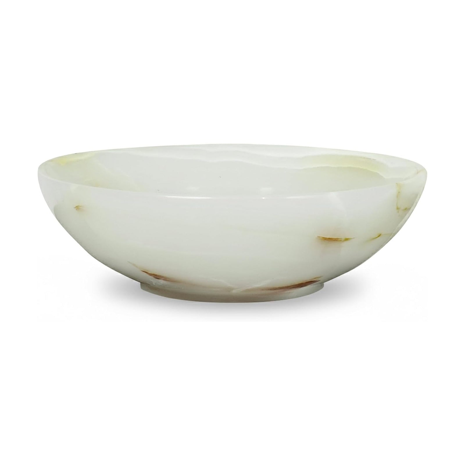 Vanity Organizer / Marble Ring Jewelry Dish Tray / Onyx White - 6" Inch