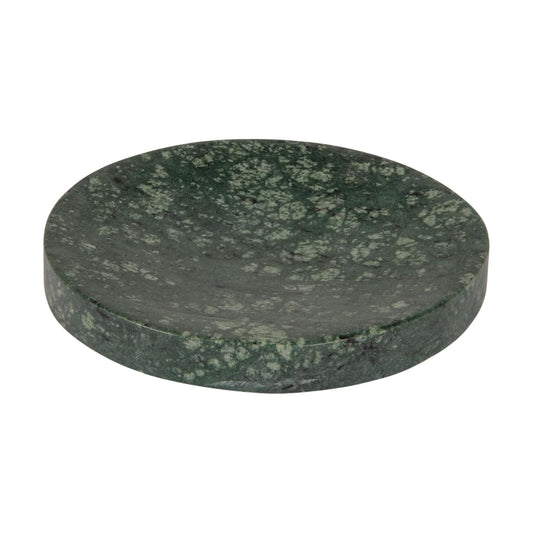 Marble Round Soapdish / Green