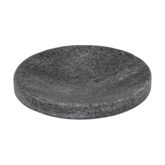 Marble Round Soapdish / Grey