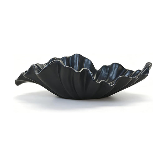 Large Decorative Bowl / Black / 16" Large