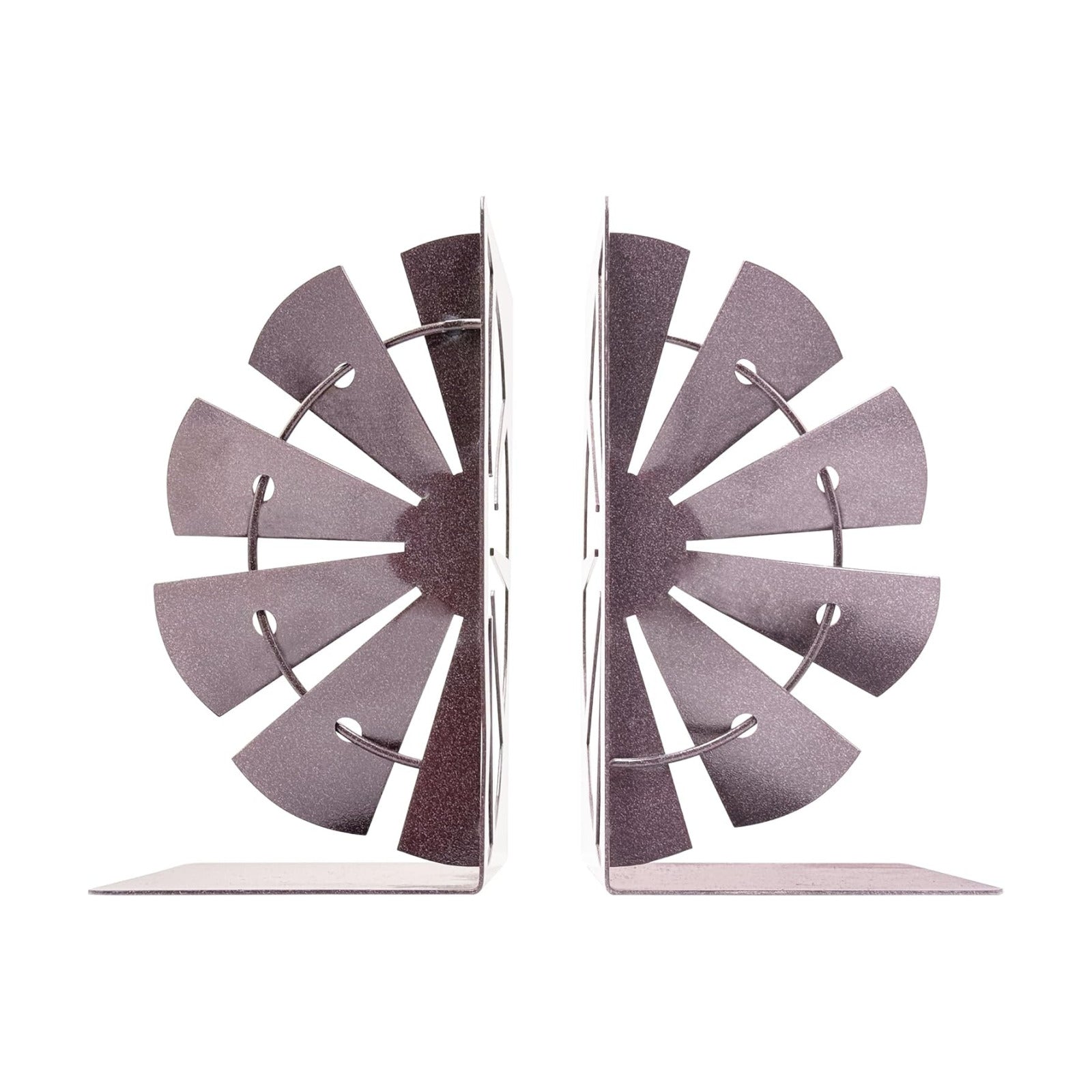 Rustic Windmill Bookends / Decorative Book Holders