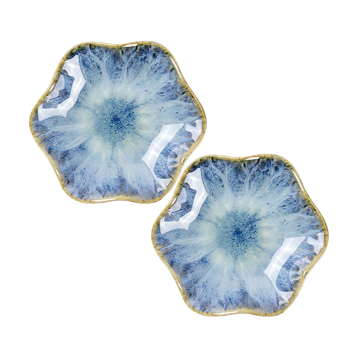 Ring Holder Necklace Small Key / Light Blue / Set of 2