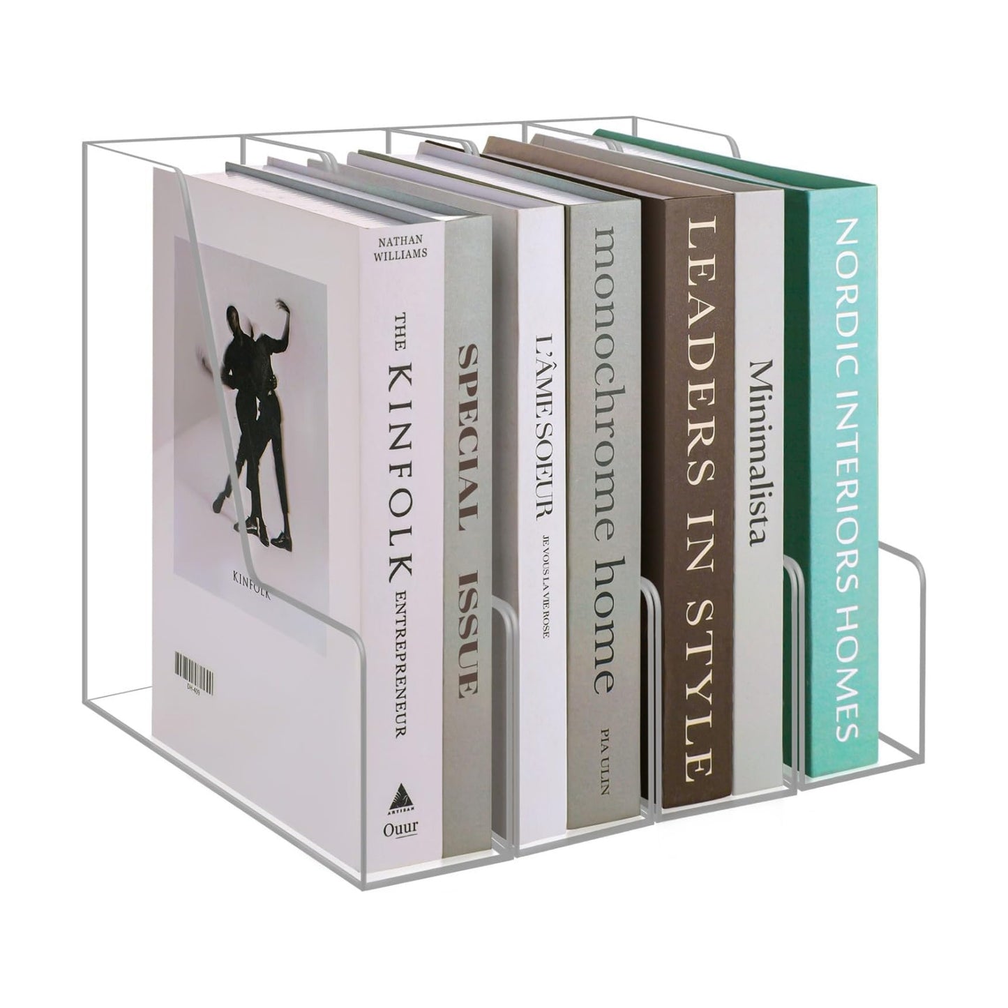 Acrylic Magazine Rack / Clear4 / Clear / Set of 4