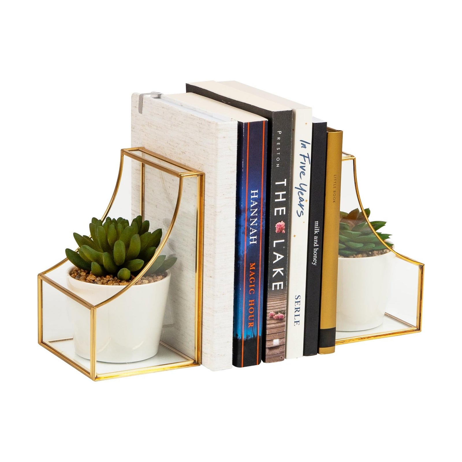 Books / Decorative Bookends / Gold / Set of 2