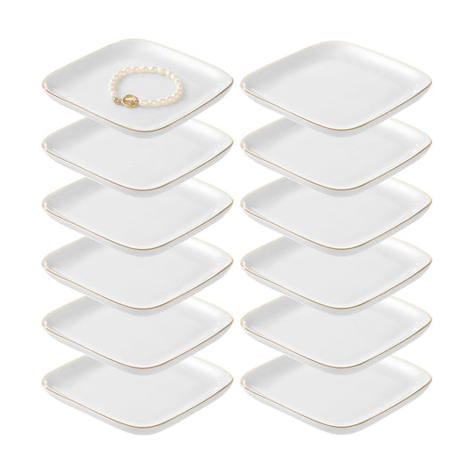 Ceramic Jewelry Tray / 4.5 Inch / Set of 12