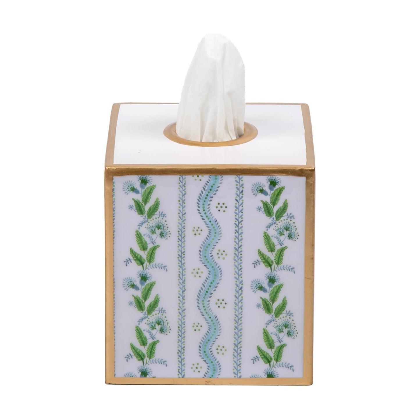Multi Color Pink Tissue Holder / Blue & Green