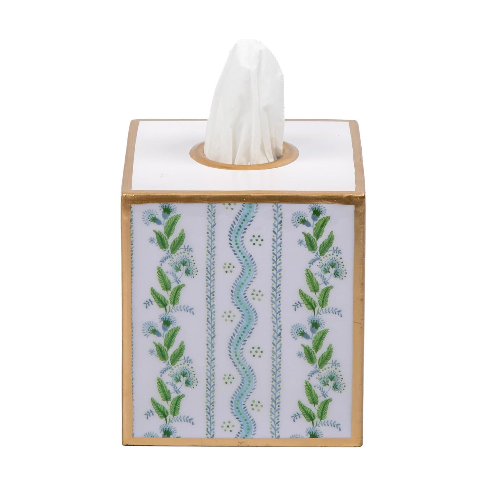 Multi Color Pink Tissue Holder / Blue & Green