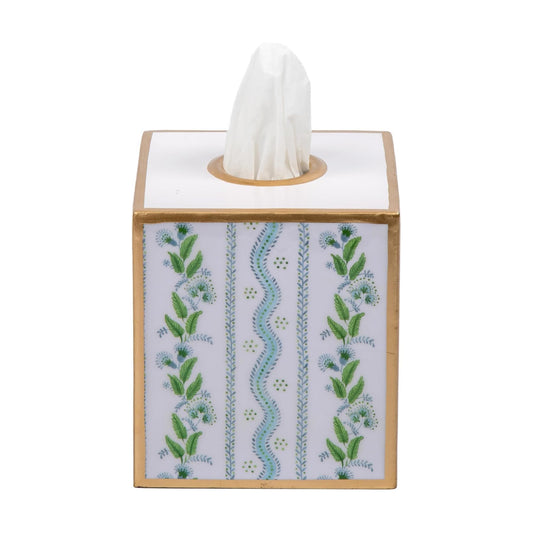 Multi Color Pink Tissue Holder / Blue & Green