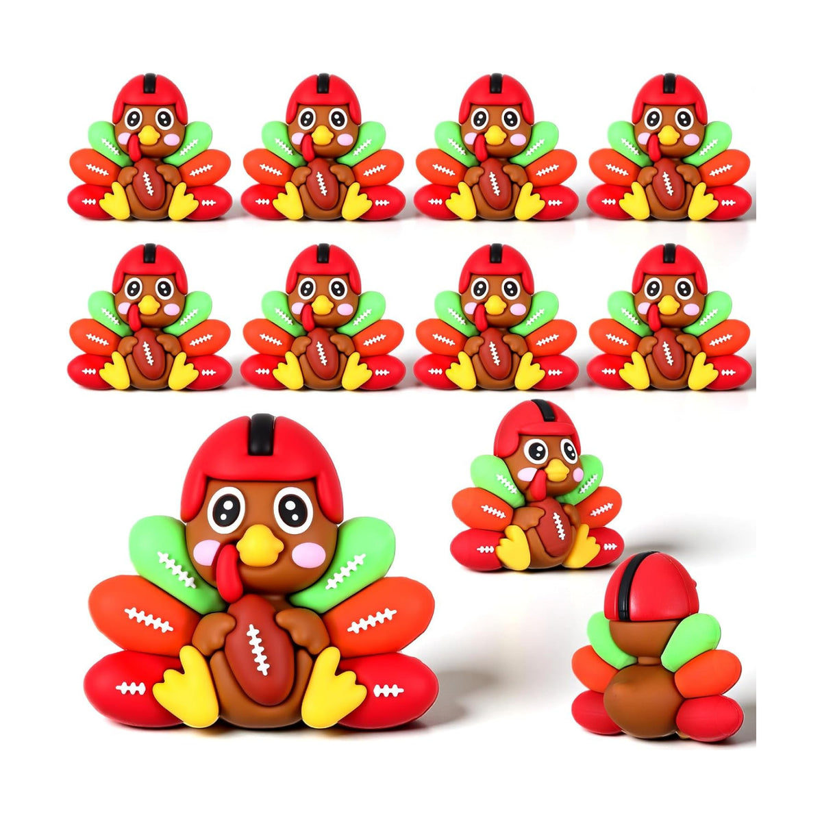 Gemscream 12 Pcs Thanksgiving Mini Turkey to Hide 3D Printed