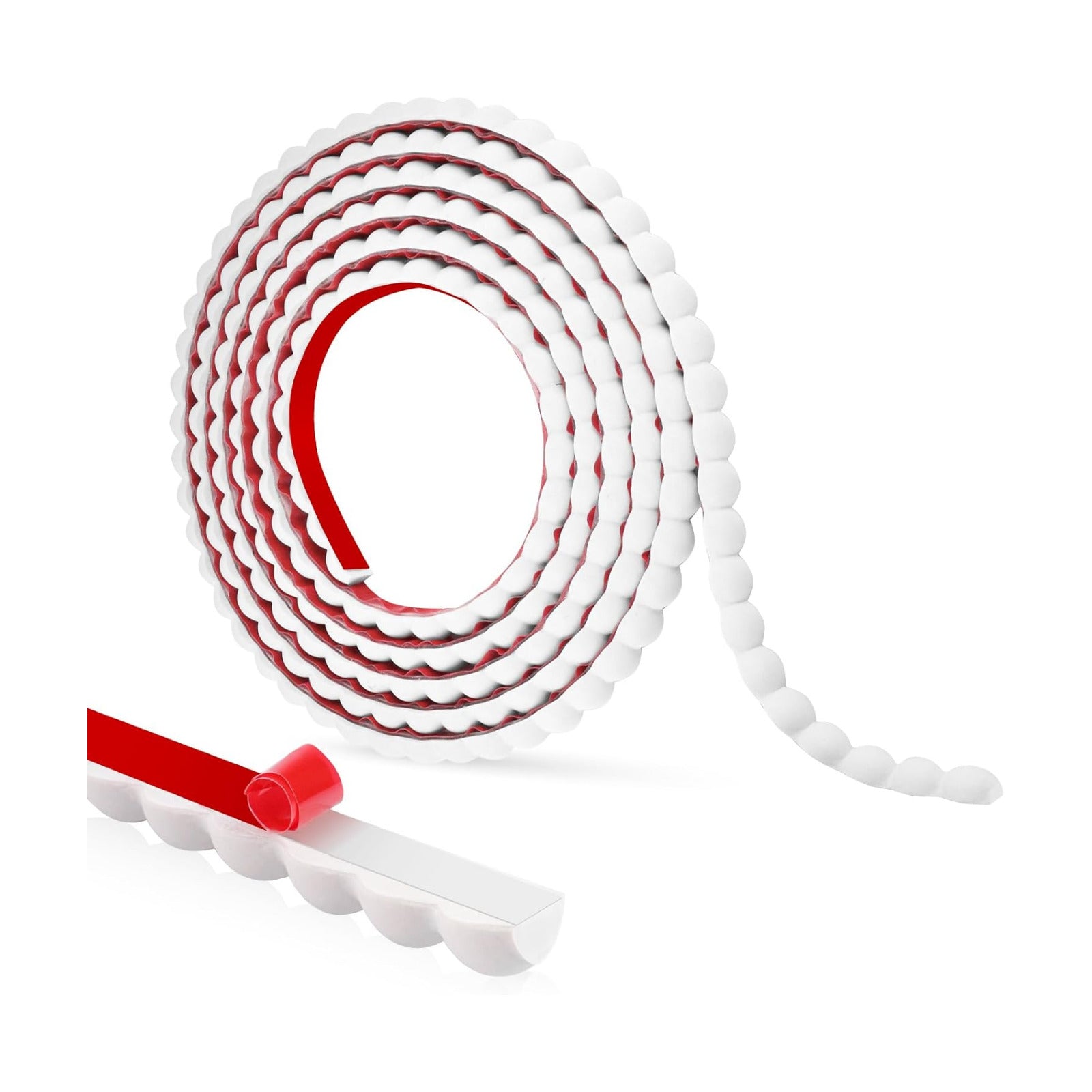 Flexible Molding Trim Self Adhesive Decorative Trim Molding Peel and Stick / 15mm/10ft / White