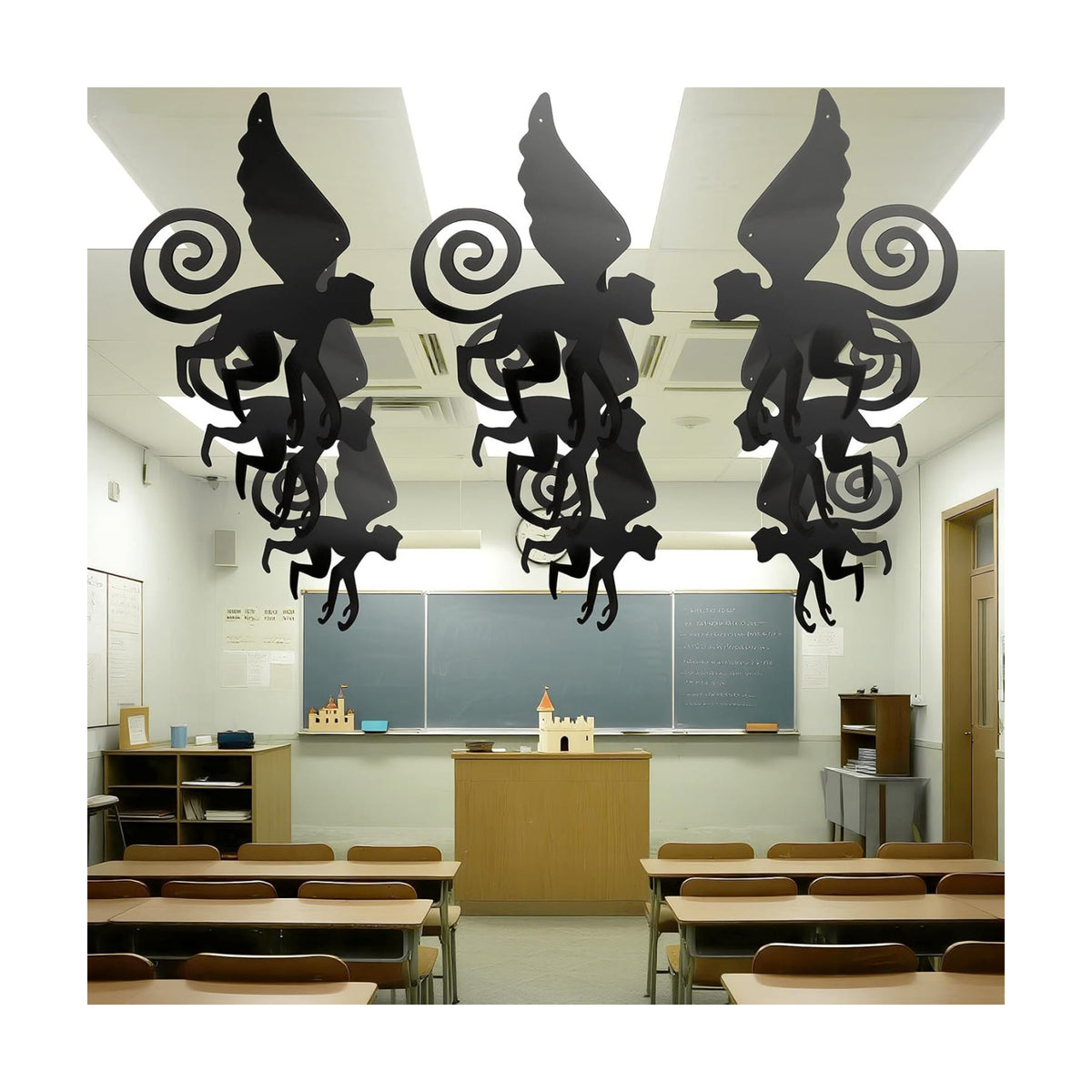 Preboun 15 Pcs Wizard Party Decoration Flying Hanging Monkey Banner