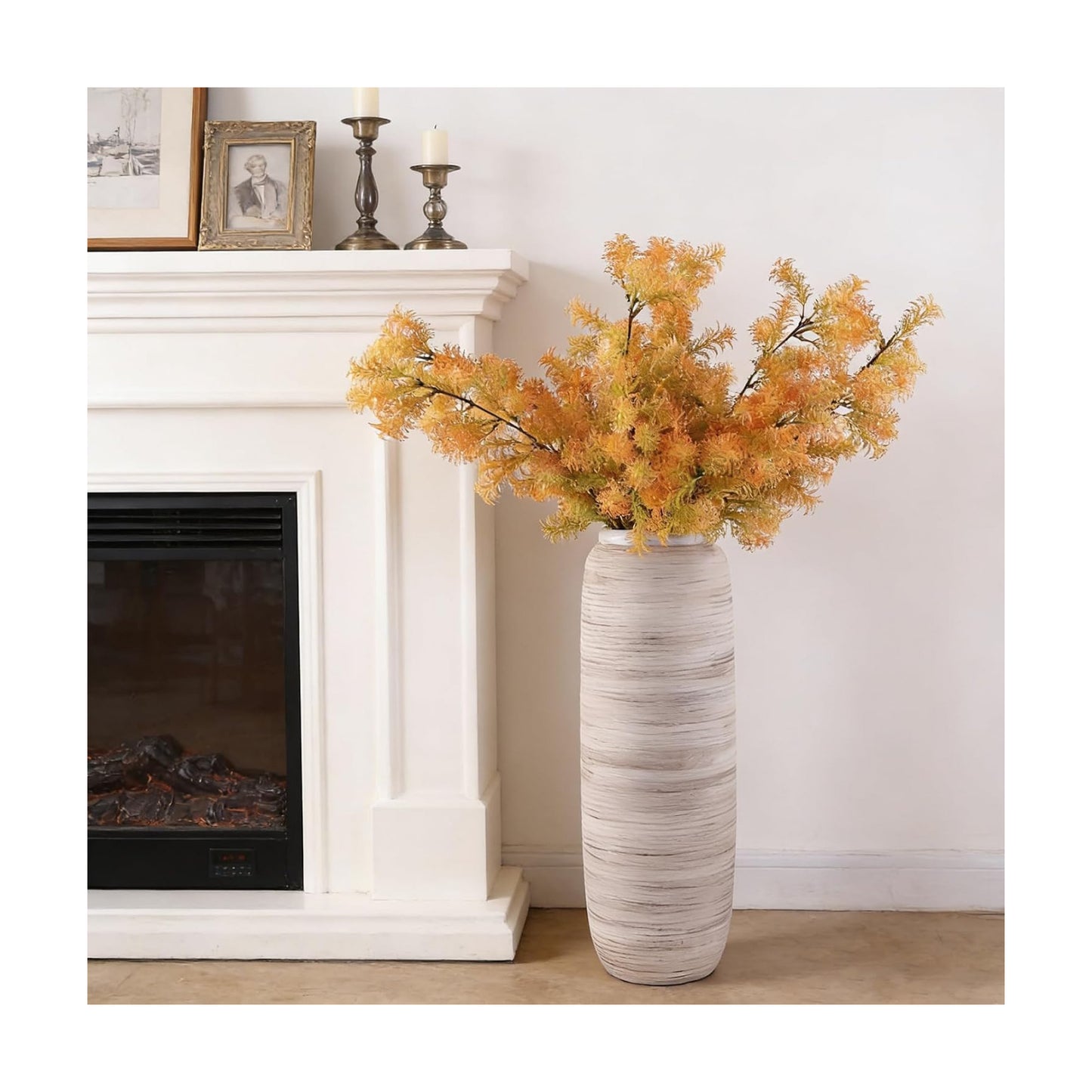 Big Ceramic Rustic Vases / Bottle-white-18