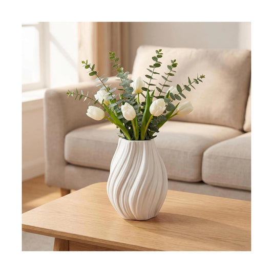 Modern Ceramic Vase / White