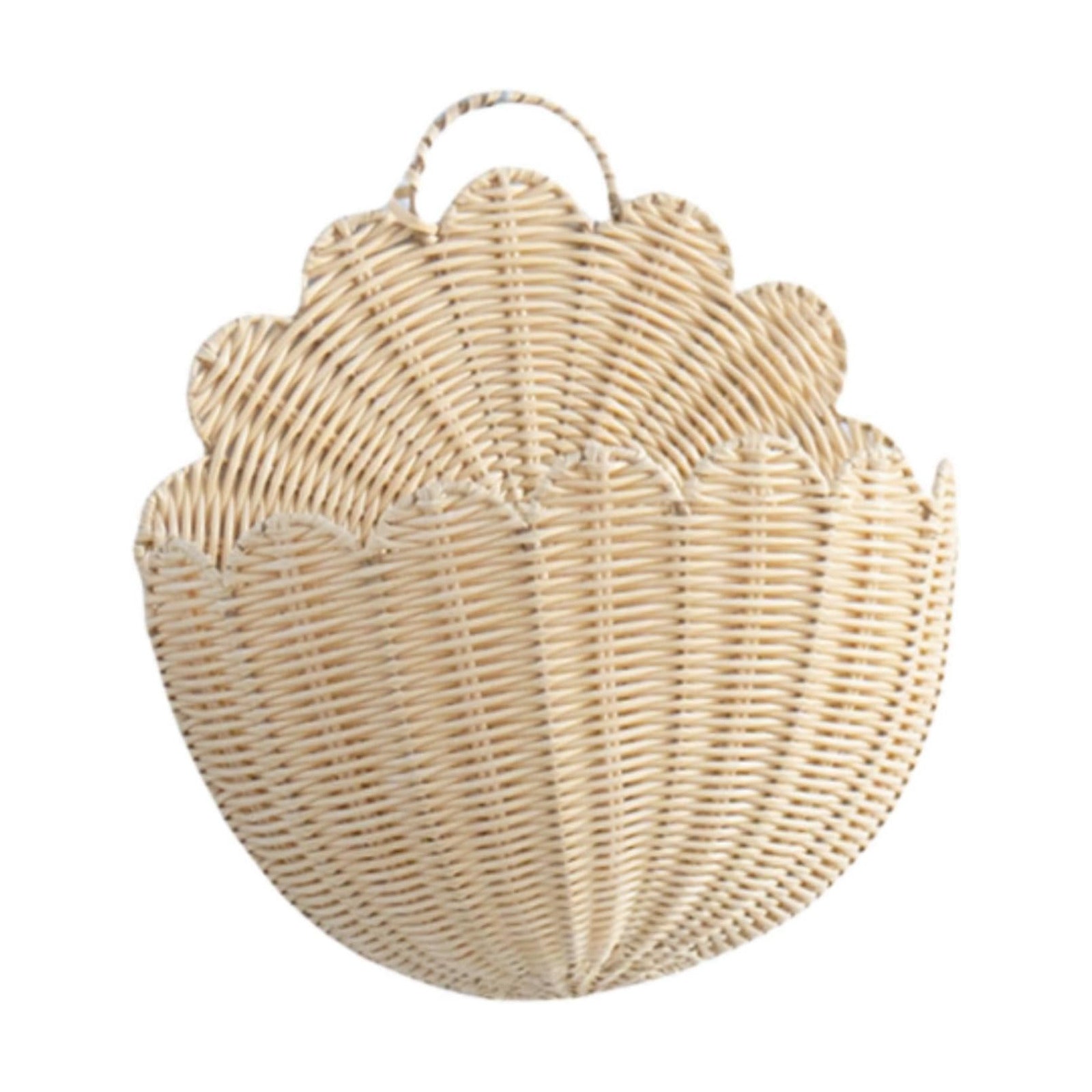Wall Hanging Basket Storage Organizer Imitation Rattan Plants Multifunctional Decoration / Large