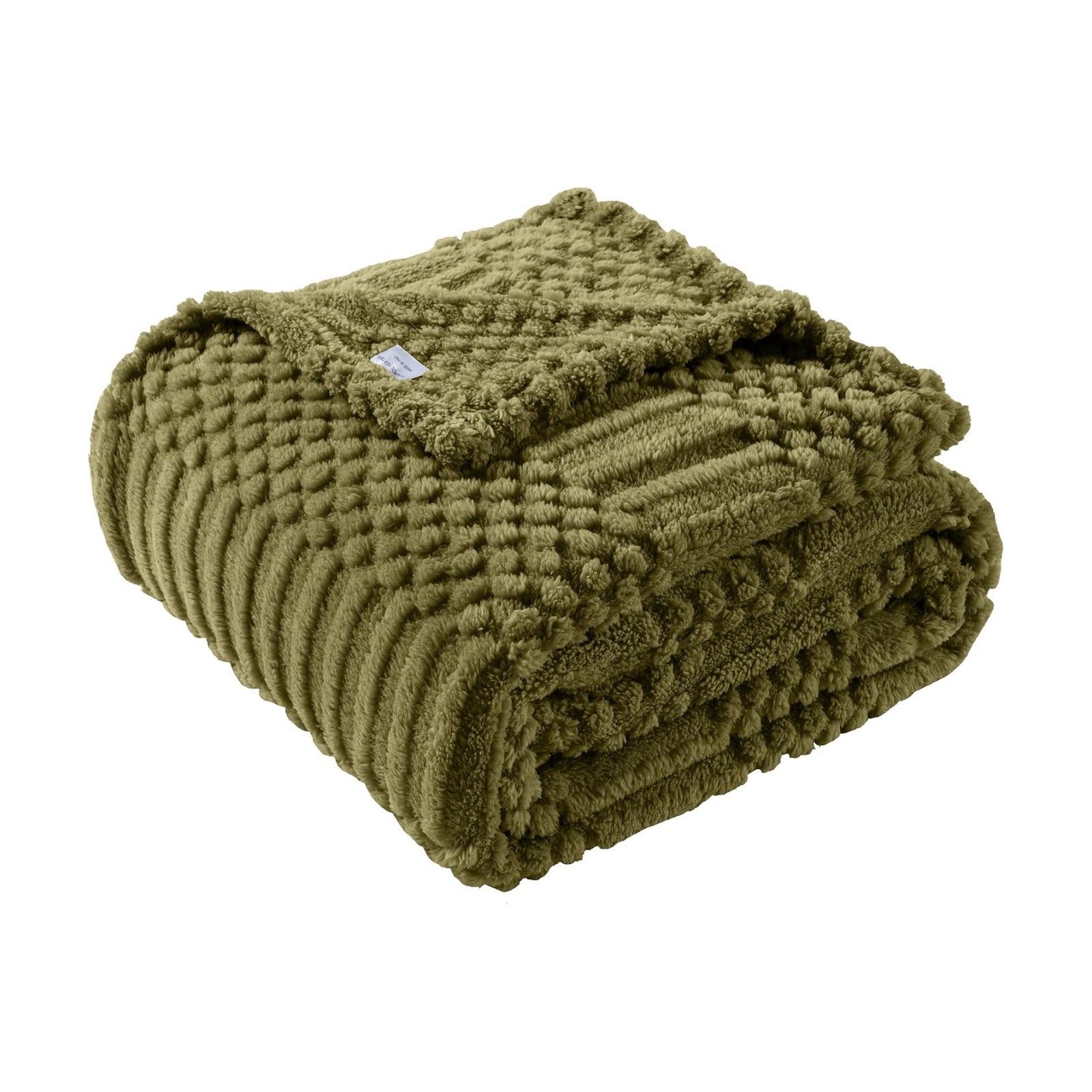 90x104 Inch Green King Size Blanket - Soft & Fluffy Fleece, Neutral Tan Color, Cute & Aesthetic, Perfect for Sofa