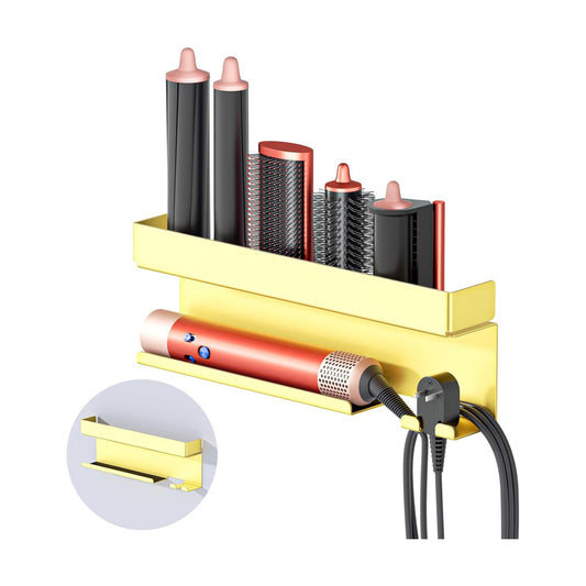 Storage Hair Dryer Holder for Curling Iron Accessories, Hair Tool Organizer Wall Mount, Curling Iron Holder, Bathroom