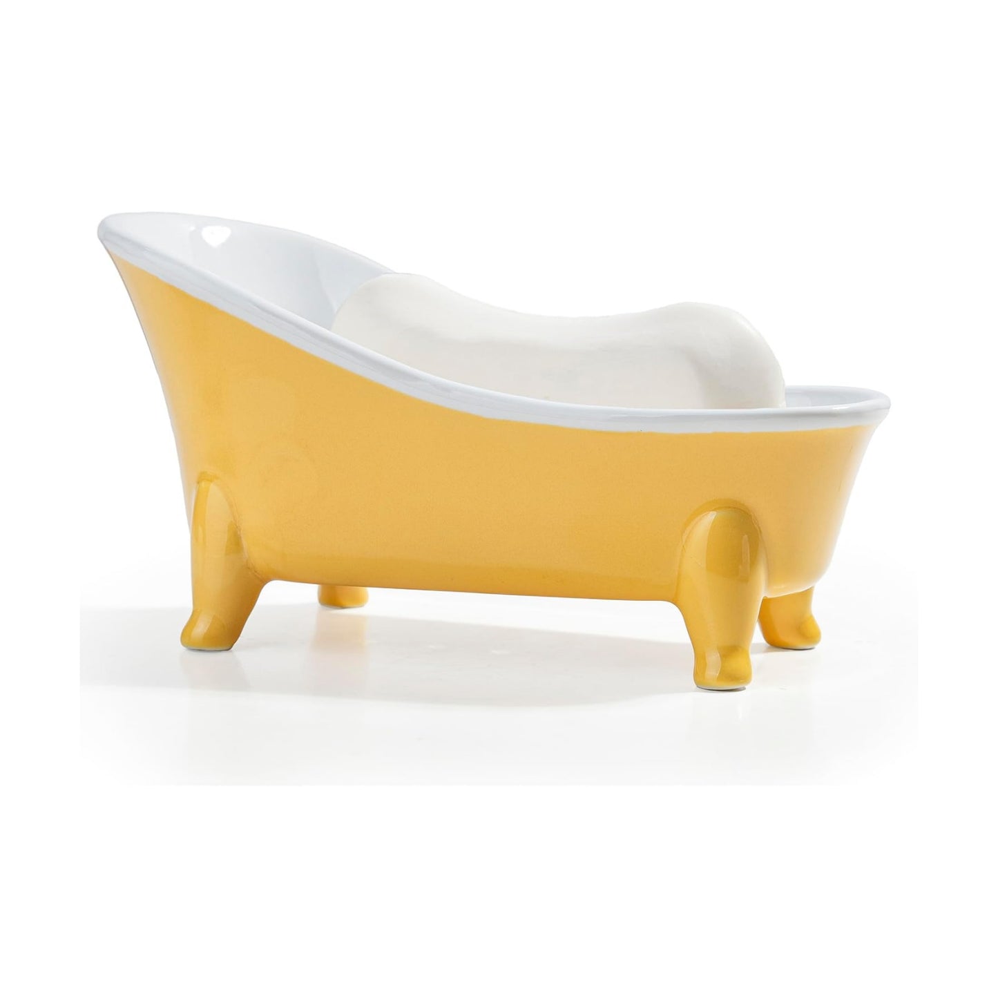 Decorative Bar Soap Holder / Yellow