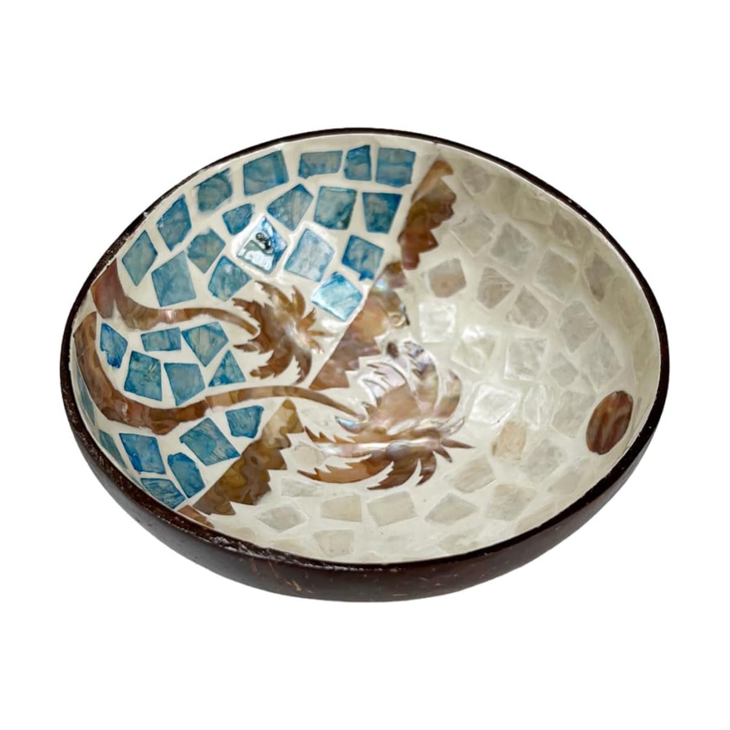 Distinctive Coconut Shell Container for Entryway / Coconut Trees
