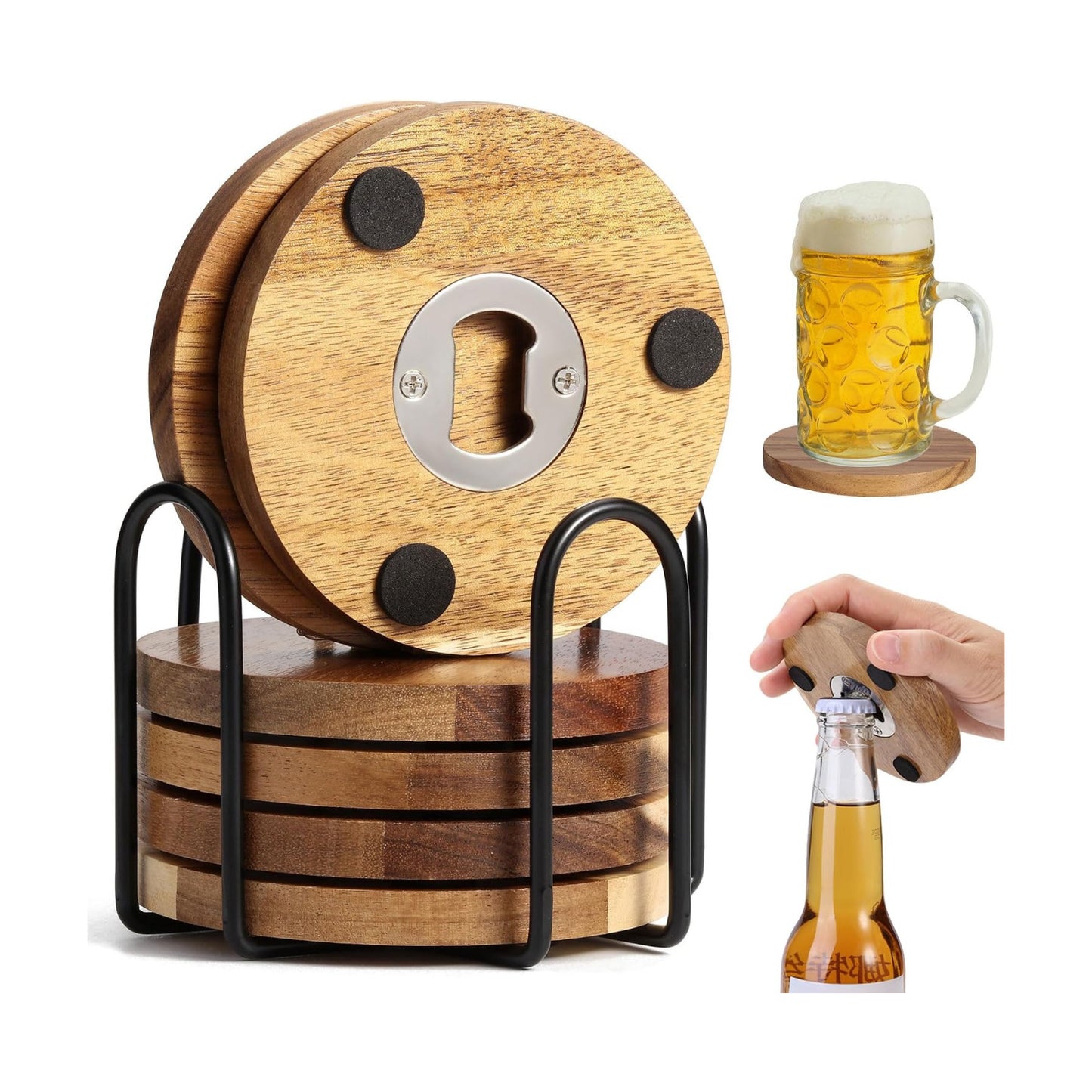 Bottle Opener and Holder / Set of 6