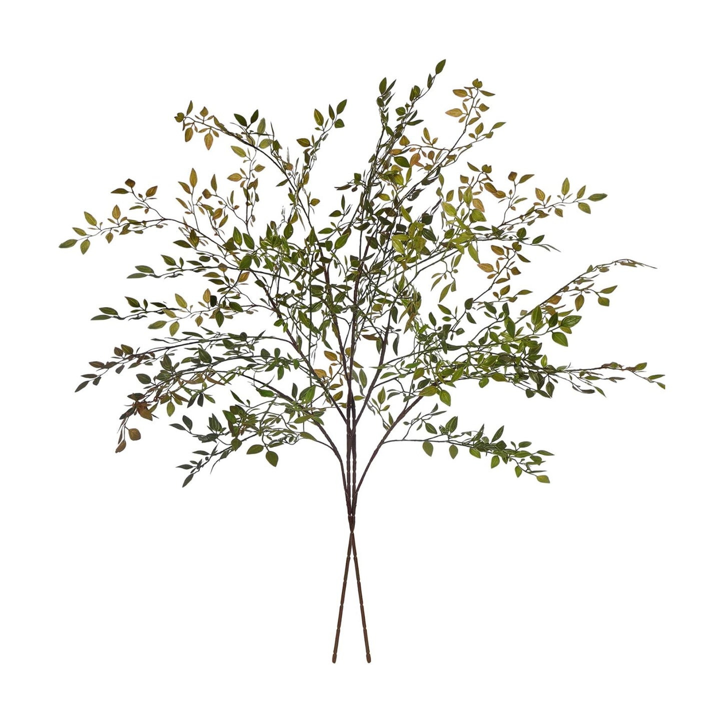 43.3" Nandina Branches Tall Faux Plant Stems for Vase / Orange / Set of 2