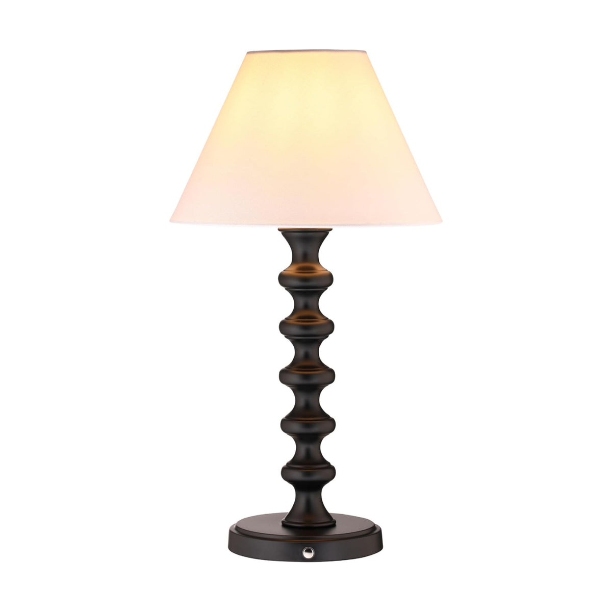 O'Bright Ember Rechargeable Table Lamp (Black_Baluster)