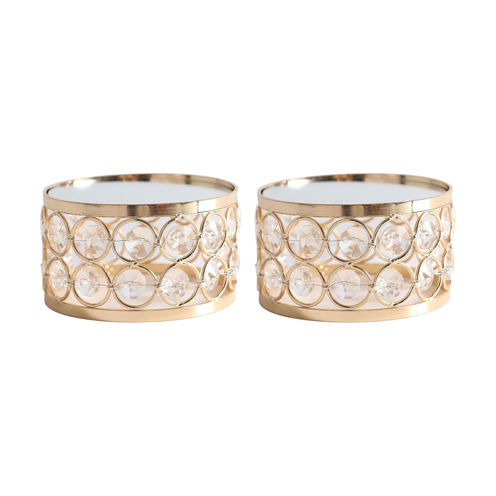 Crystal Display Stand Riser / Gold